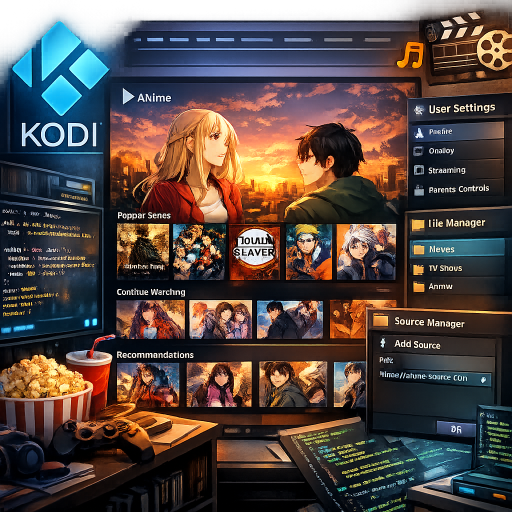 Otaku Kodi addon features