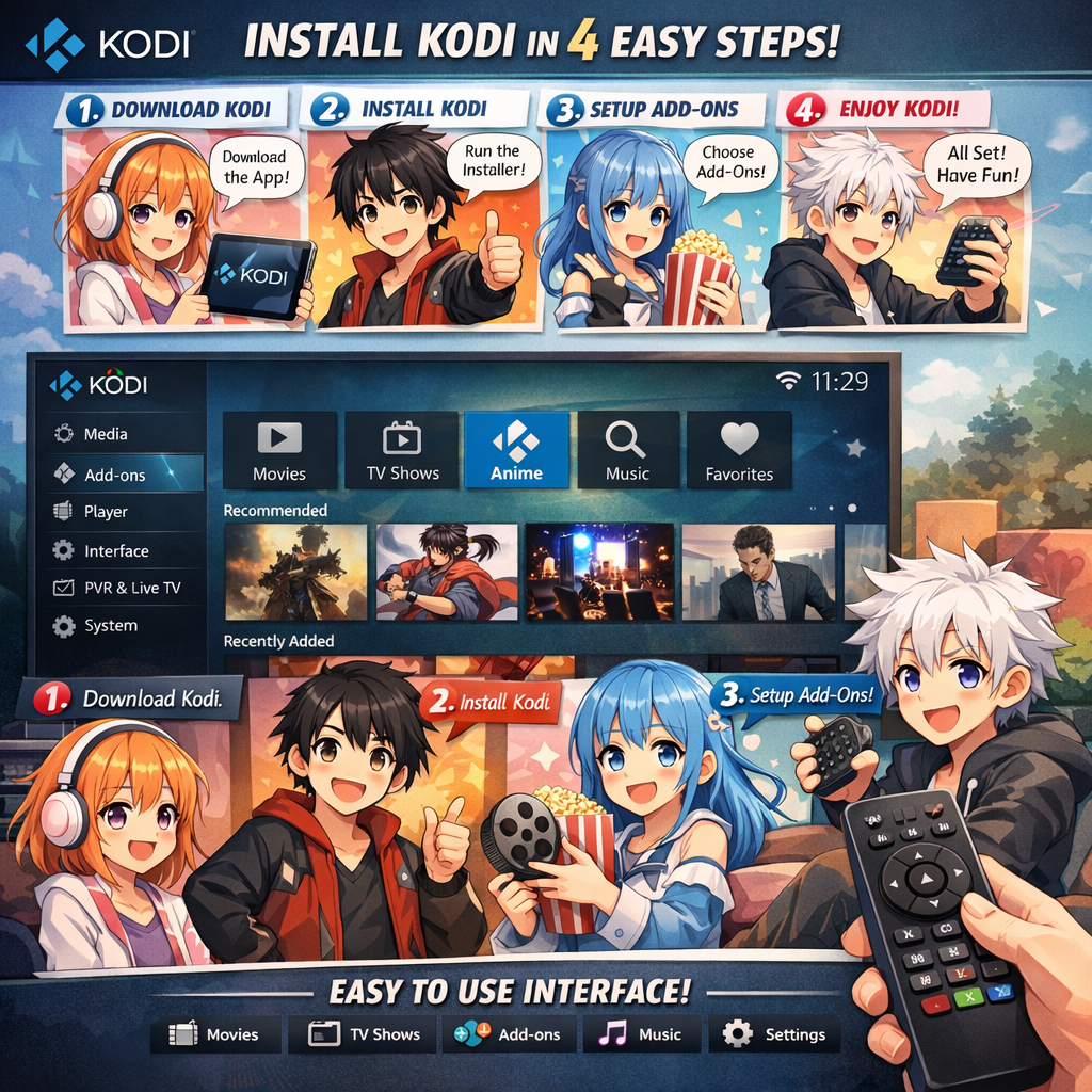 Step-by-Step Guide to Install Otaku Kodi Addon