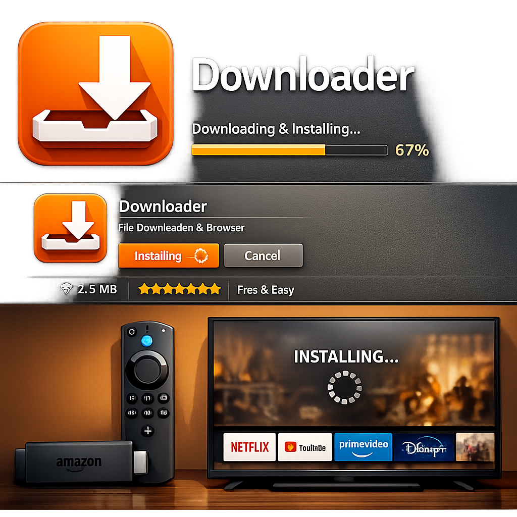 Downloader app for installing Projectivy Launcher