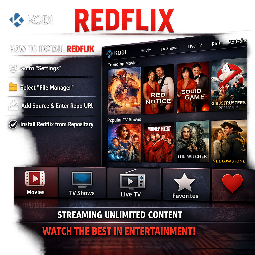 Step-by-Step Guide to Installing Redflix Kodi Build