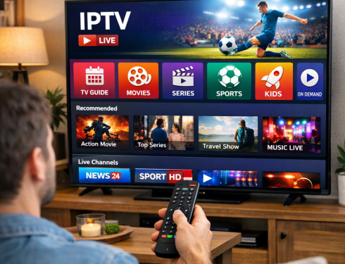 IPTV services comparison on a smart TV