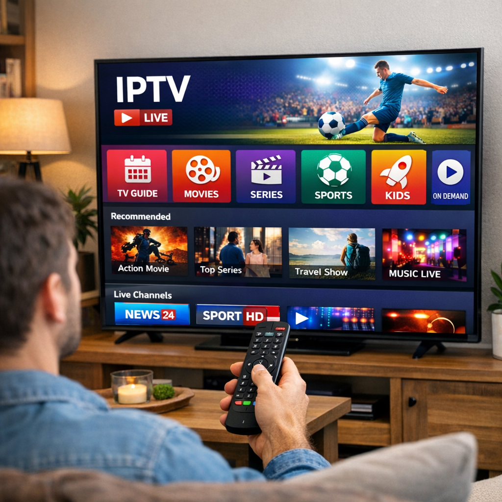 IPTV services comparison on a smart TV