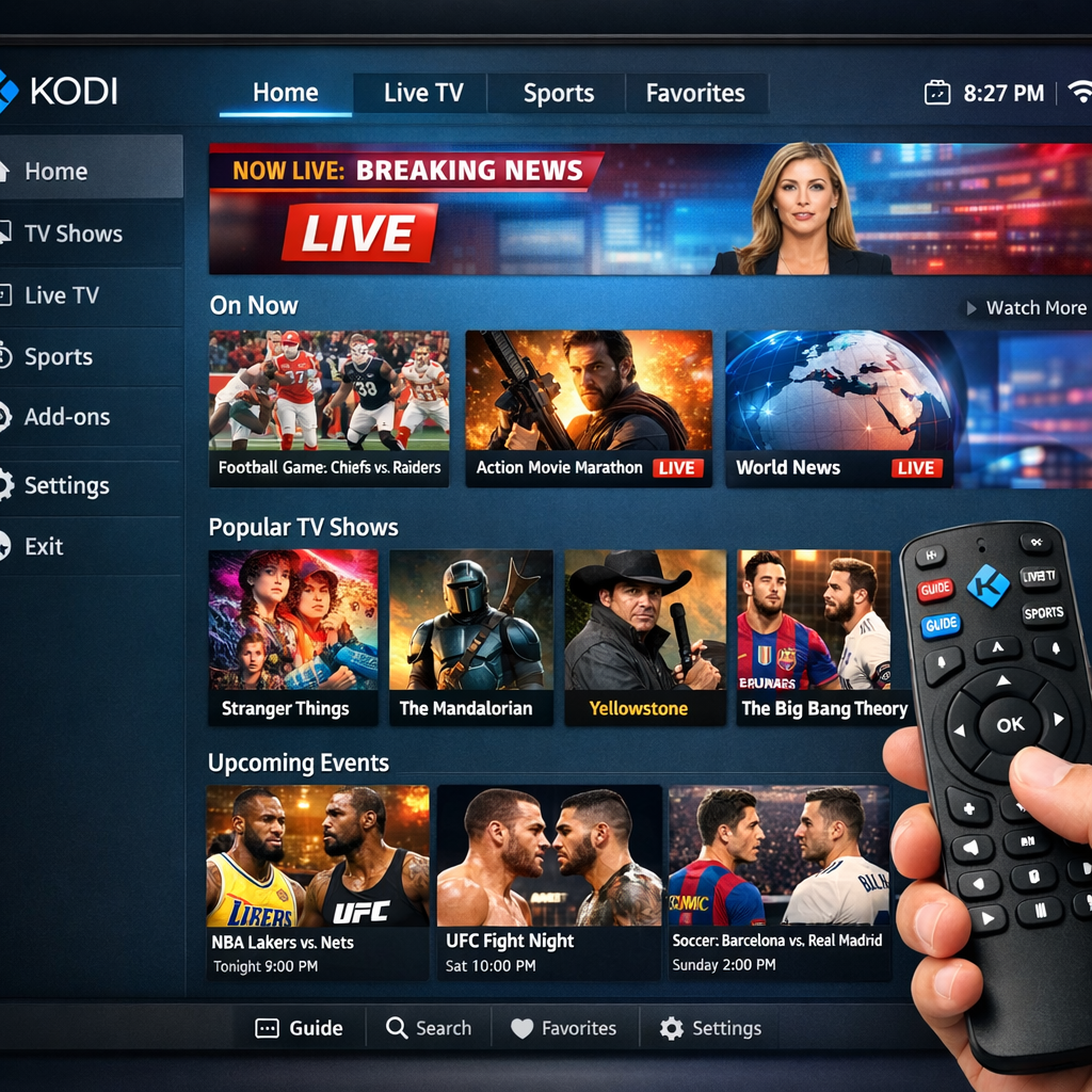 Top Kodi Addons for Live Streaming in 2026