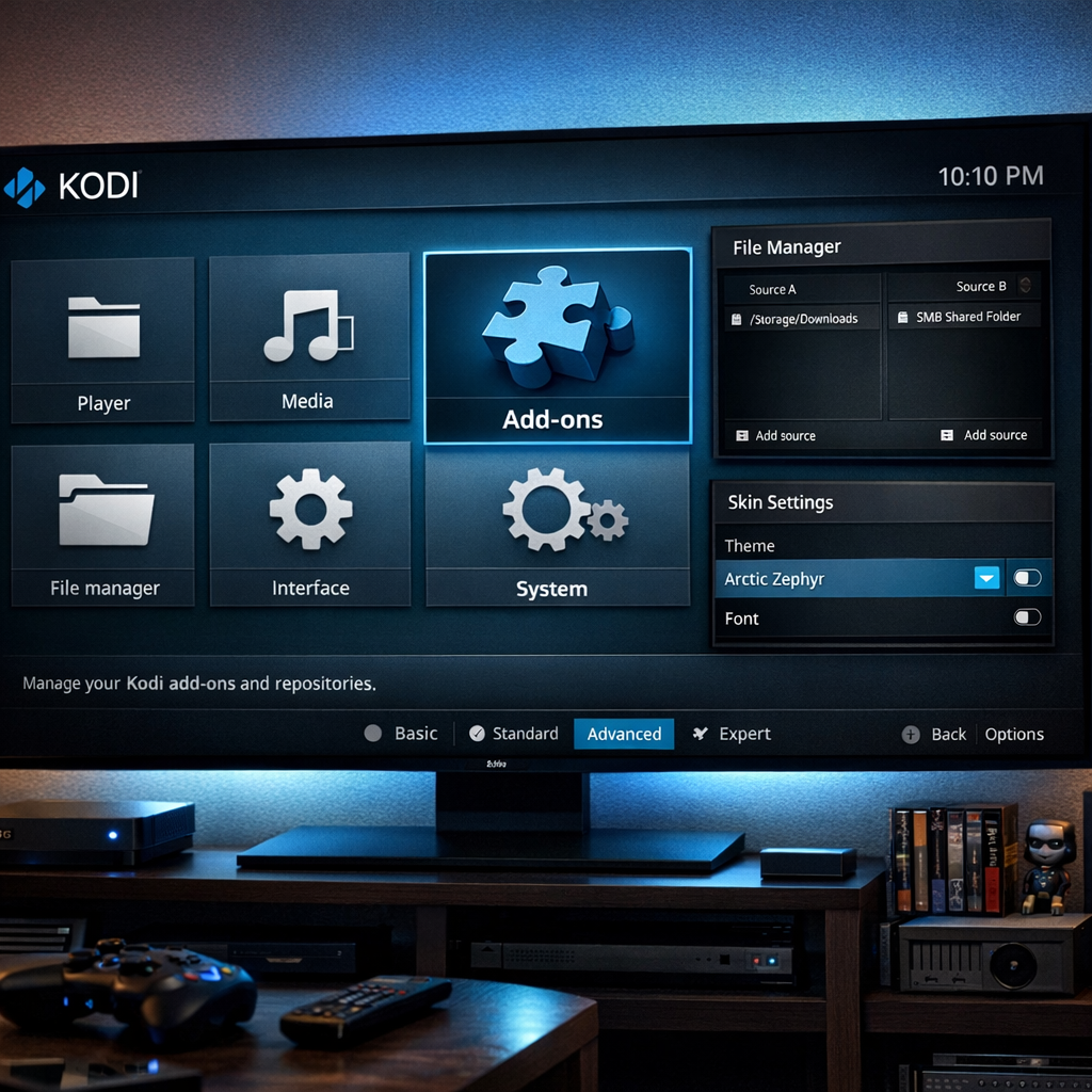 Kodi settings for Redflix build