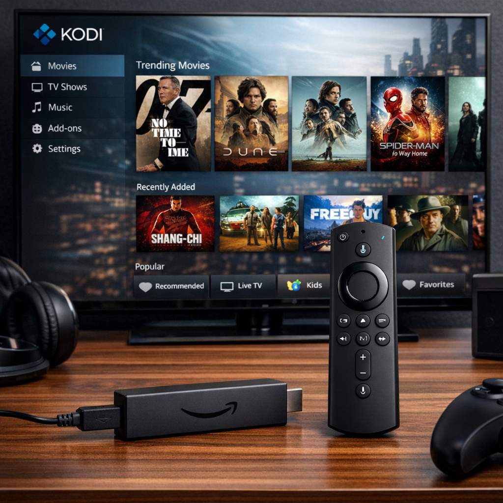 Firestick with Kodi app for Plutonium build