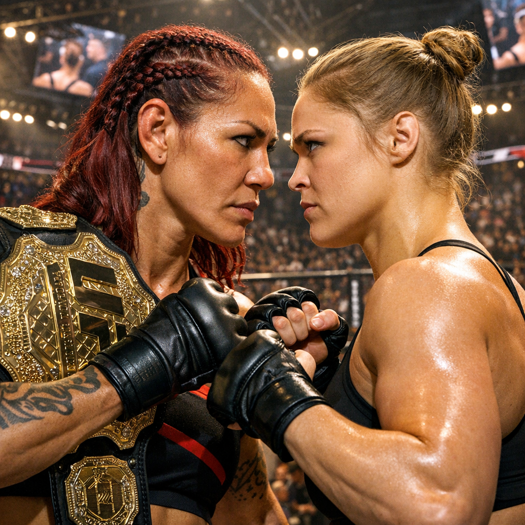 Cris Cyborg and Ronda Rousey face-off for 2026 Superfight